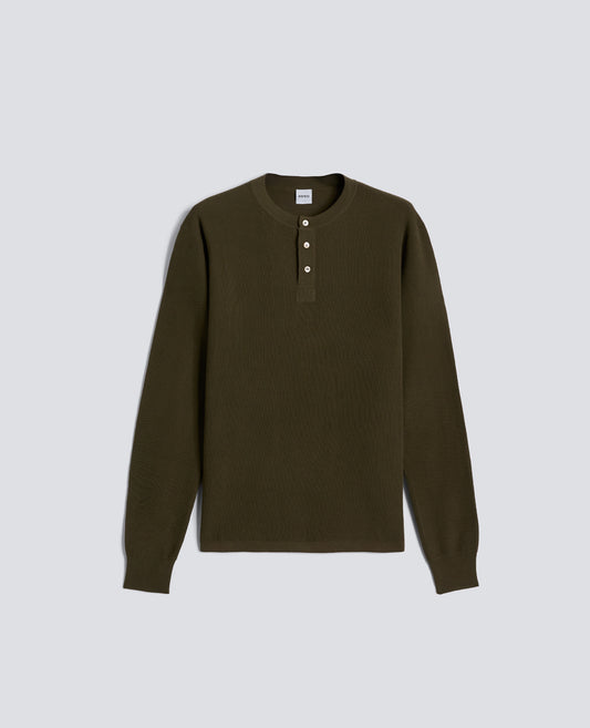 MAGLIA GIROCOLLO IN COTONE - VERDE - ASPESI