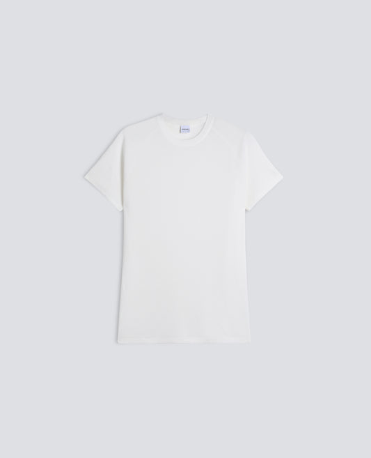MAGLIA RAGLAN IN MICRO WAFFLE DI COTONE - BIANCO - ASPESI