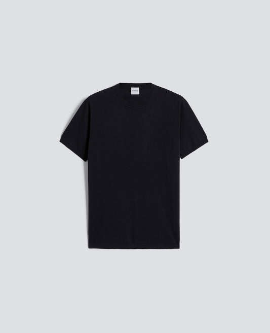 T-SHIRT GIROCOLLO IN COTONE - BLU - ASPESI