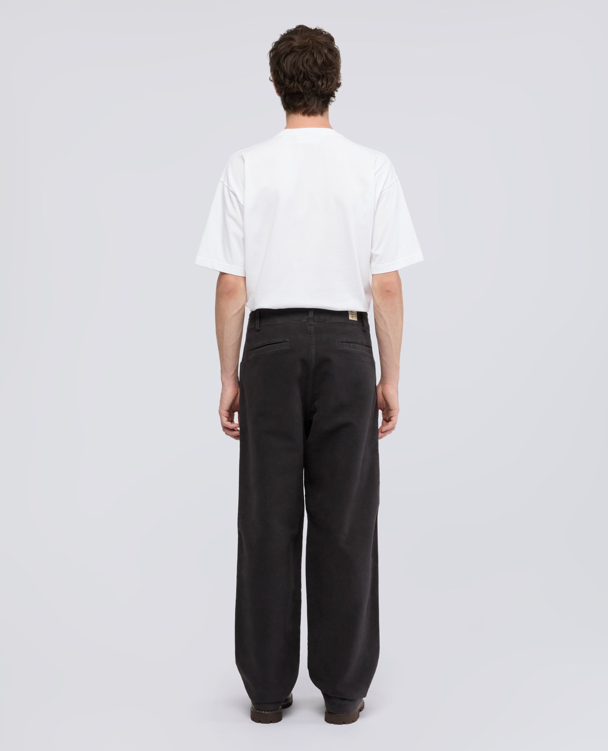STUCKGEFARBTE HOSE AUS BAUMWOLL-BARCHENT - MARRONE - ASPESI