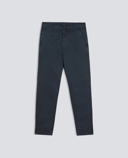 PANTALONE CHINO IN GABARDINA DI COTONE - BLU - ASPESI