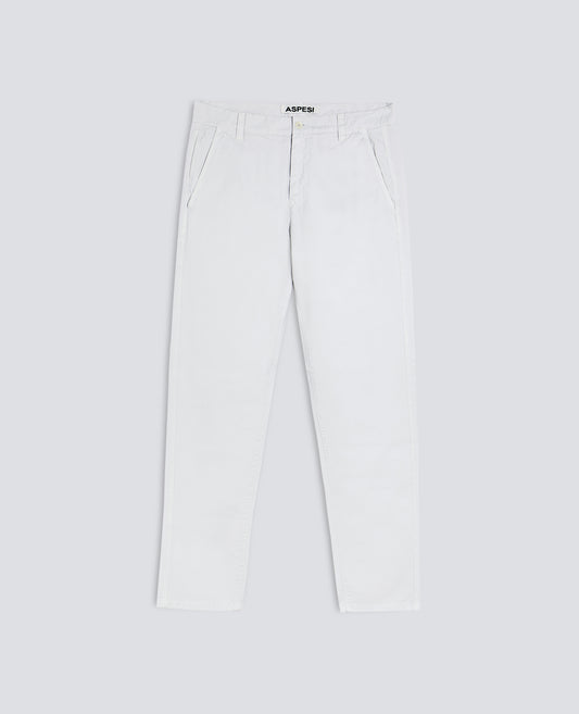PANTALONE CHINO IN GABARDINA DI COTONE - GRIGIO - ASPESI