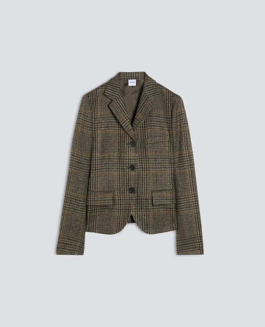 VESTE DROITE EN PURE LAINE VIERGE - VERDE - ASPESI