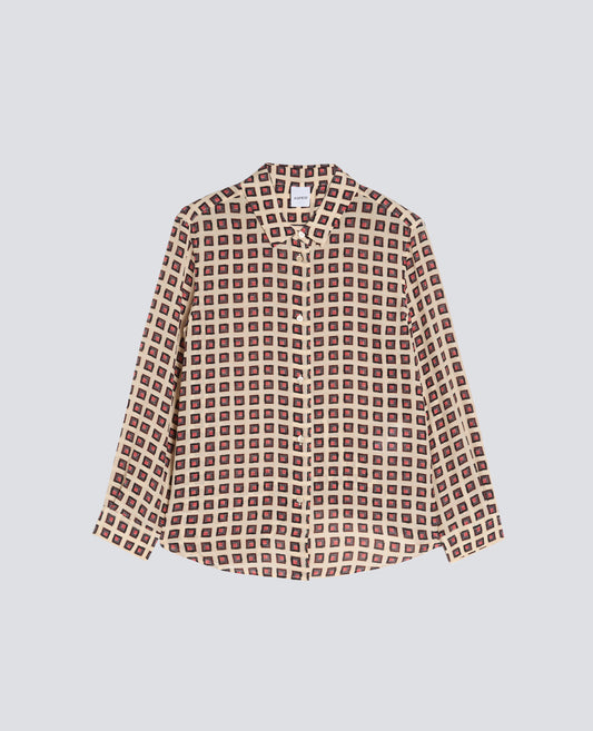 CAMICIA IN CREPE DE CHINE DI SETA CON STAMPA - MULTICOLOR - ASPESI