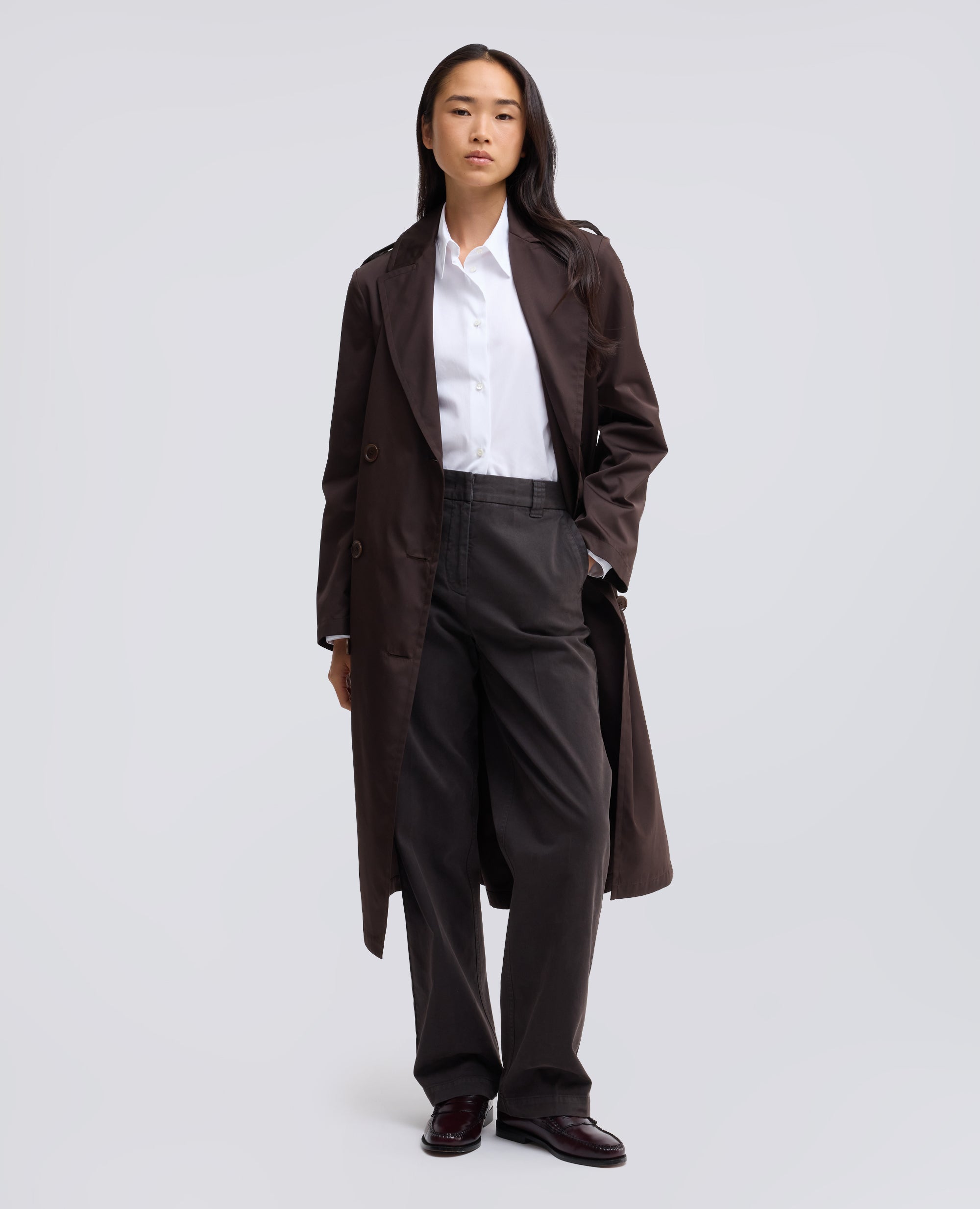 CAMICIA BOXY IN POPELINE DI COTONE - BIANCO - ASPESI