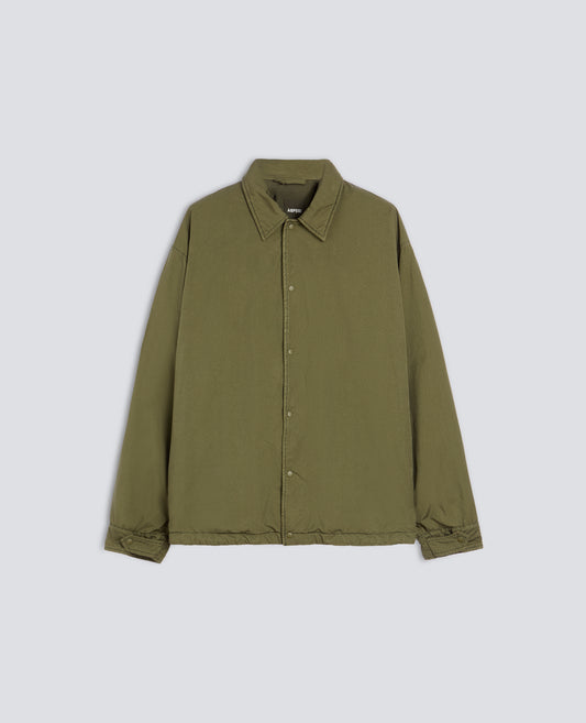 CAMICIA IN MISTO NYLON IDROREPELLENTE - VERDE - ASPESI
