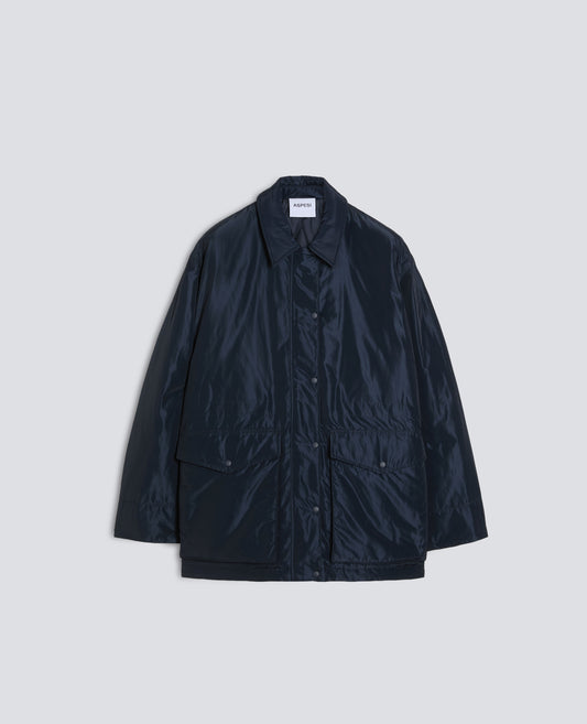 GIACCA IMBOTTITA IN TAFFETA TECNICO - BLU - ASPESI