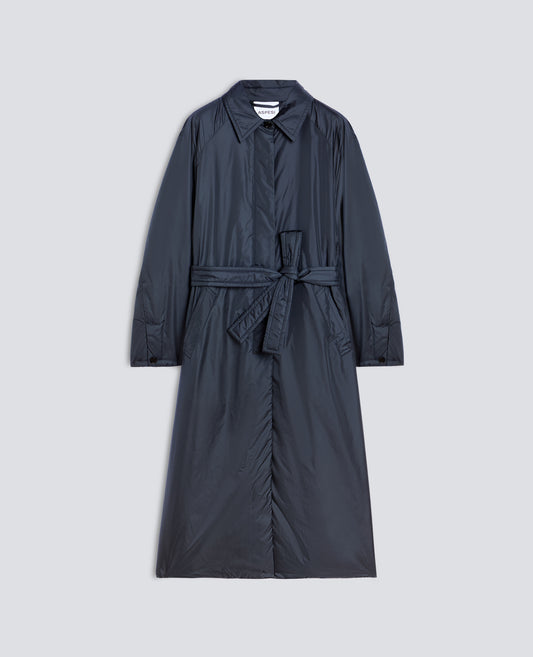 CAPPOTTO IN NYLON IMBOTTITO CON OVATTA THERMORE® - BLU - ASPESI