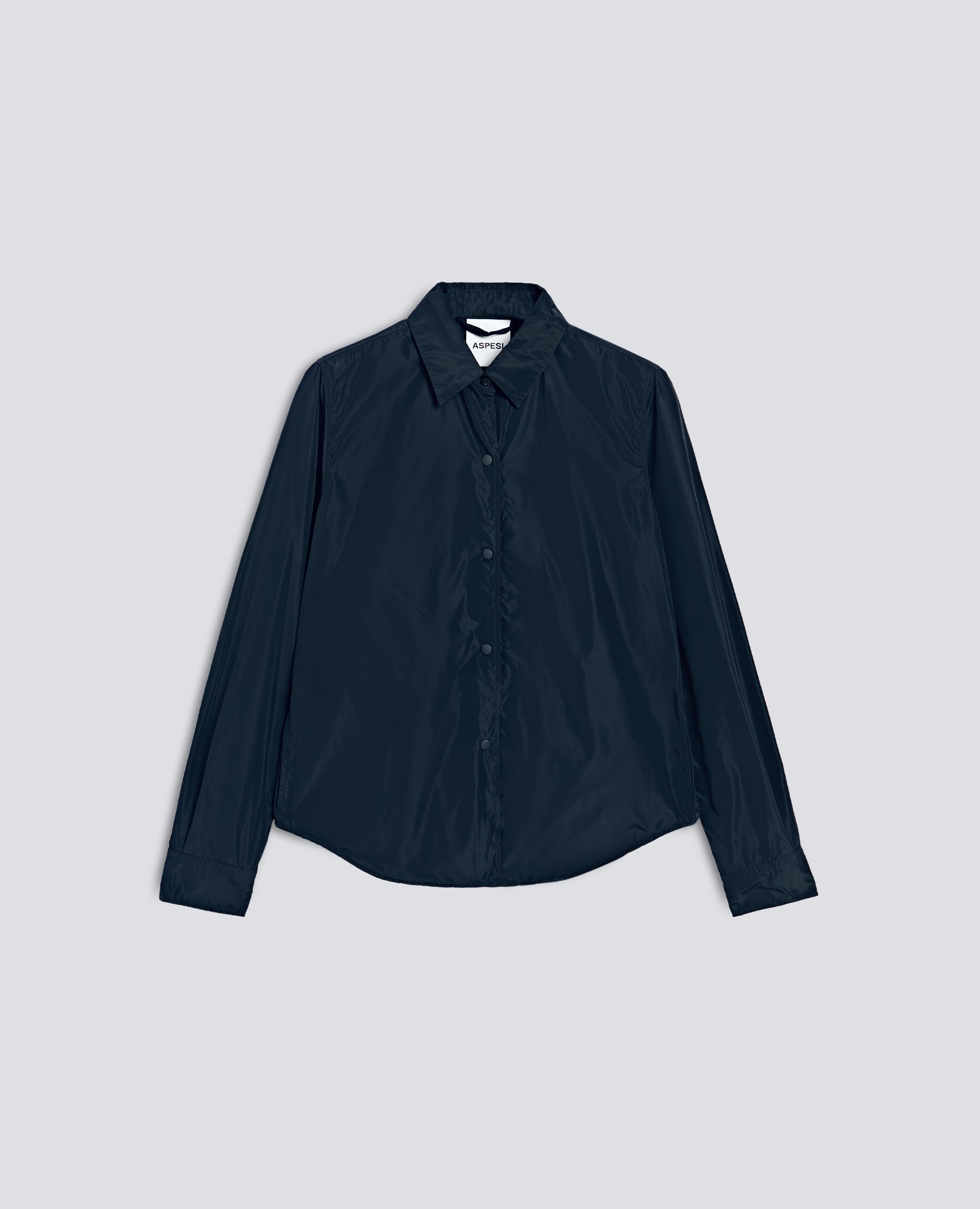 CAMICIA SFODERATA IN TESSUTO TECNICO - BLU - ASPESI