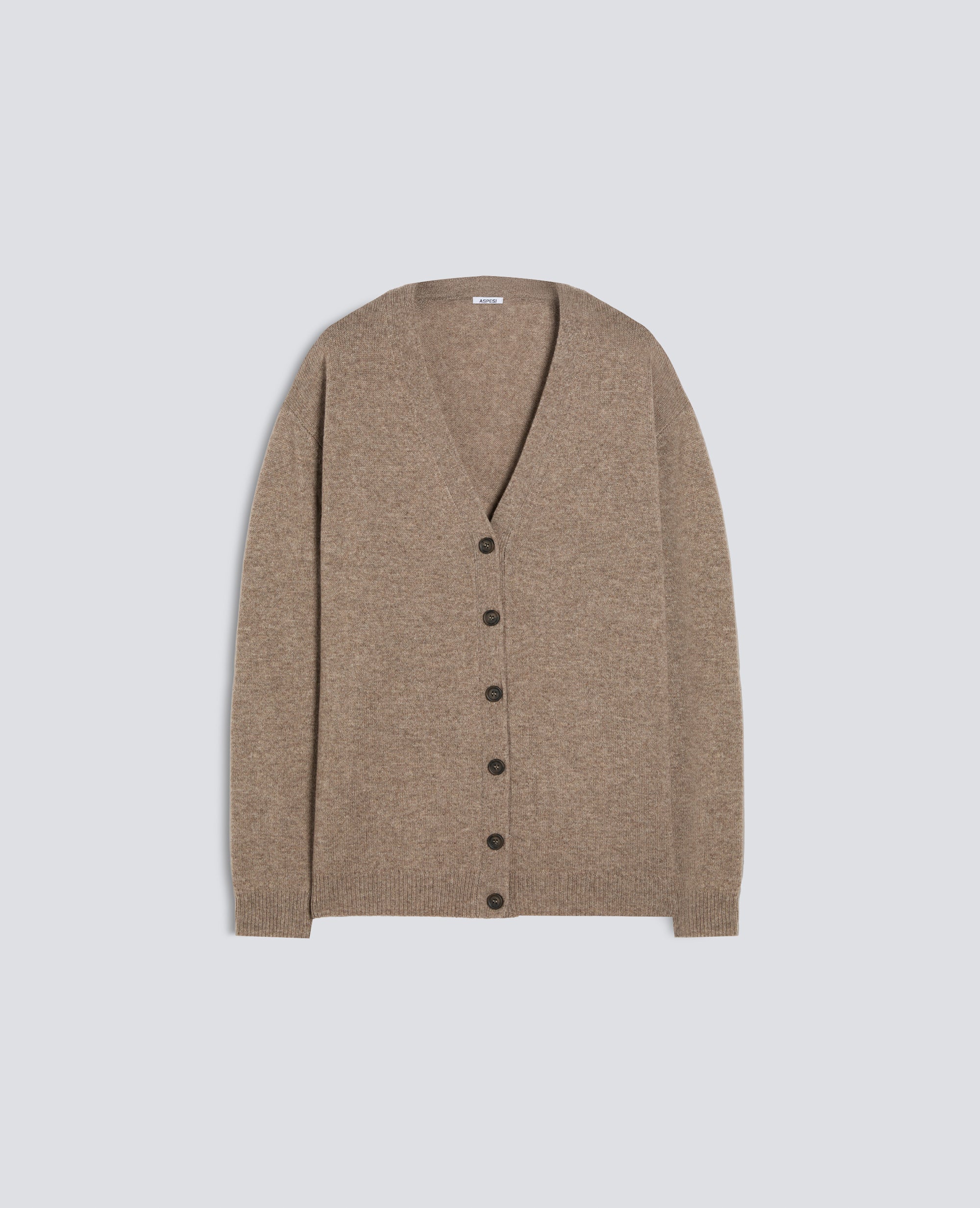 CARDIGAN IN LANA, YAK E CASHMERE - BEIGE - ASPESI
