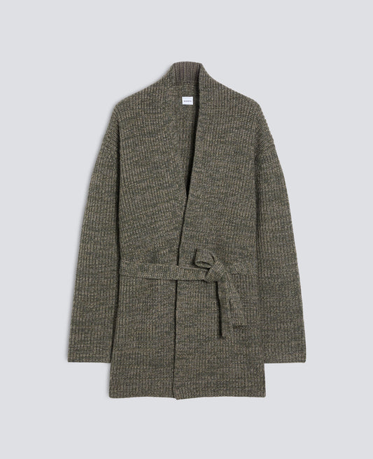 CARDIGAN CON CINTURA IN LANA, YAK E CASHMERE - MULTICOLOR - ASPESI