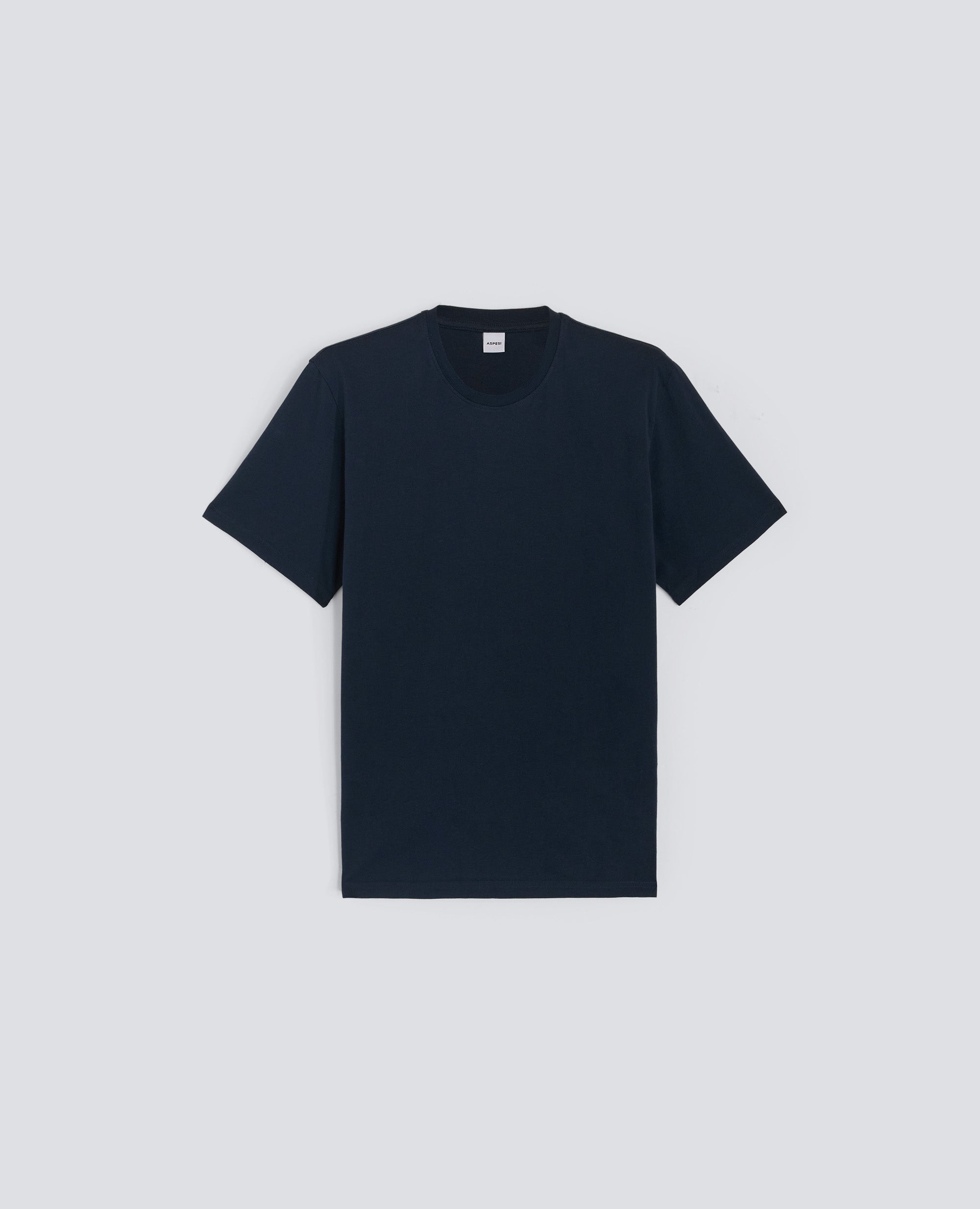 CAMISETA DE ALGODON JERSEY - BLU - ASPESI