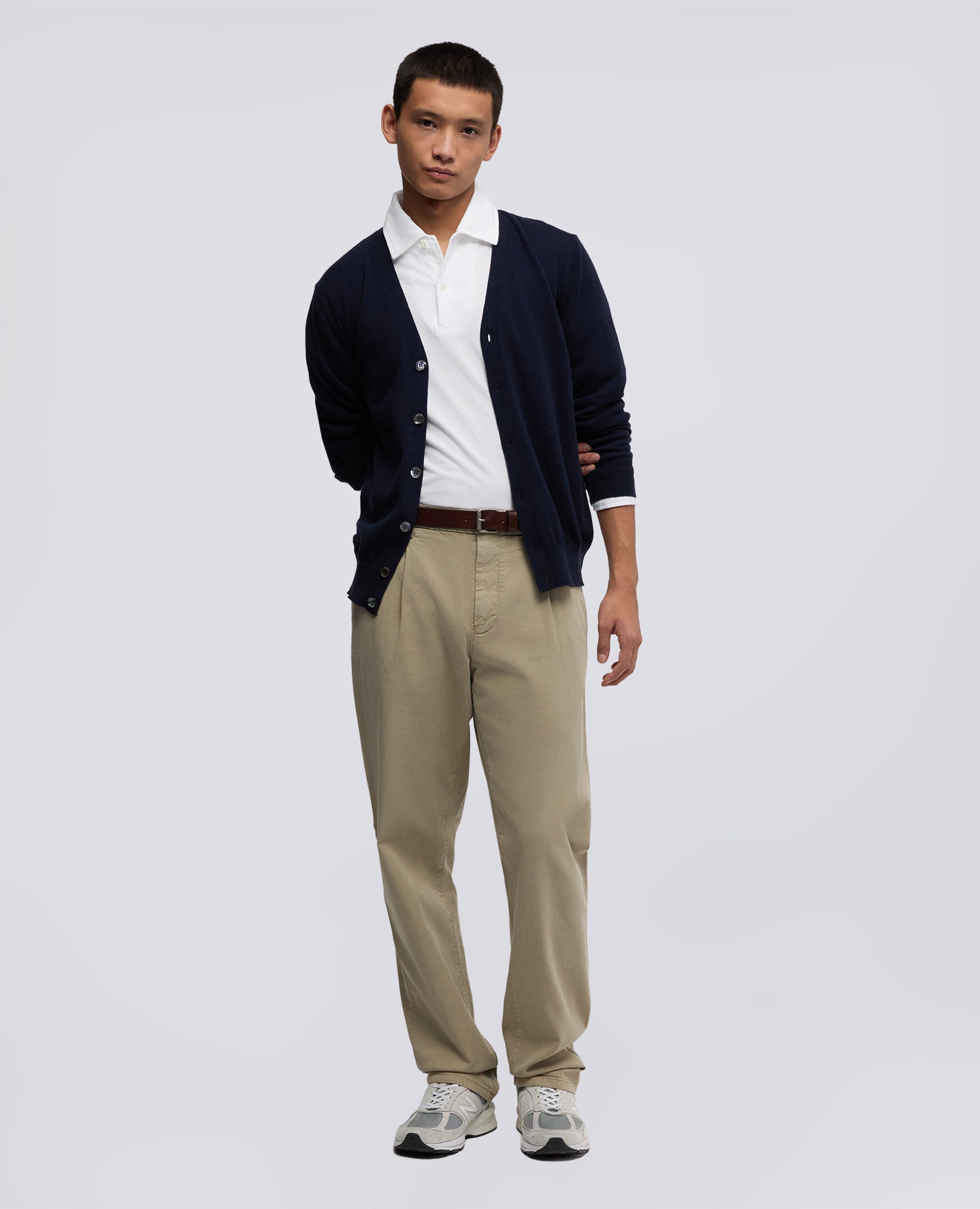 POLO LUIGI IN JERSEY DI COTONE - BIANCO - ASPESI