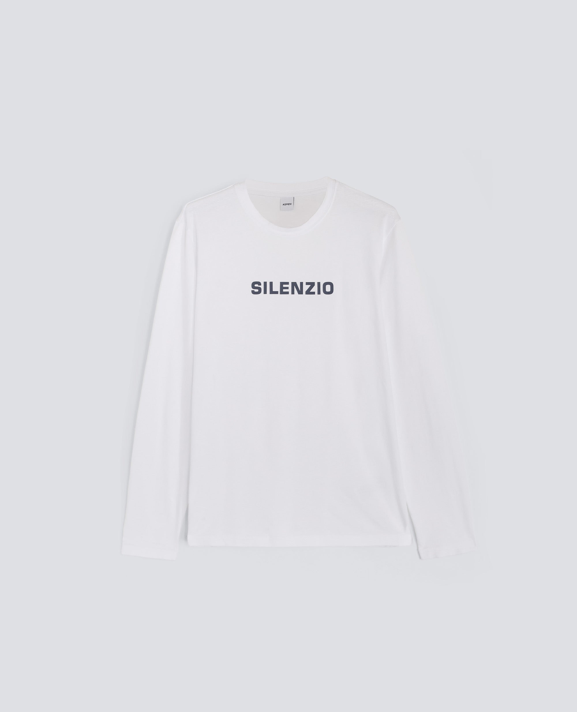 T-SHIRT A MANICHE LUNGHE SILENZIO - BIANCO - ASPESI