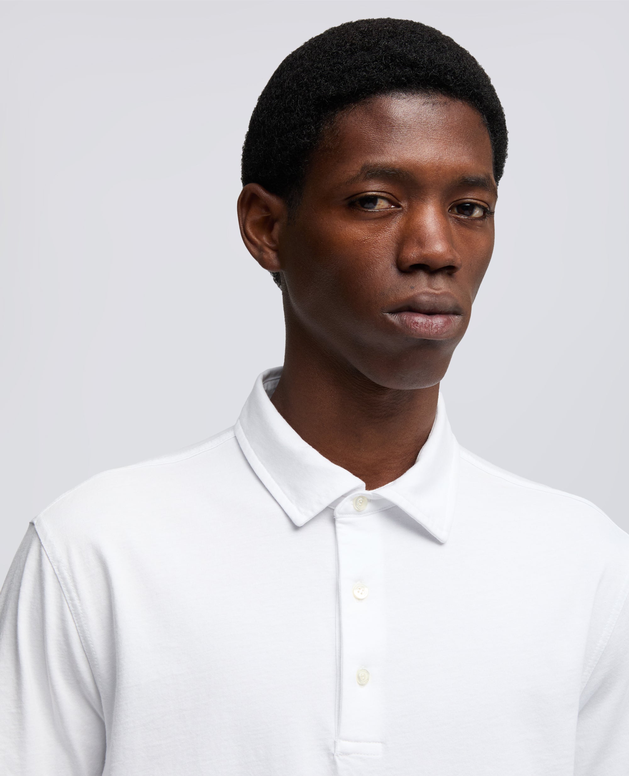 POLOSHIRT AUS BAUMWOLLJERSEY - BIANCO - ASPESI