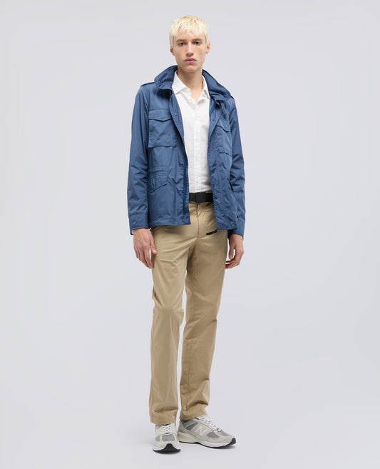 CAMICIA CLASSICA IN CHAMBRAY DI COTONE LEGGERO INDIANO - BIANCO - ASPESI