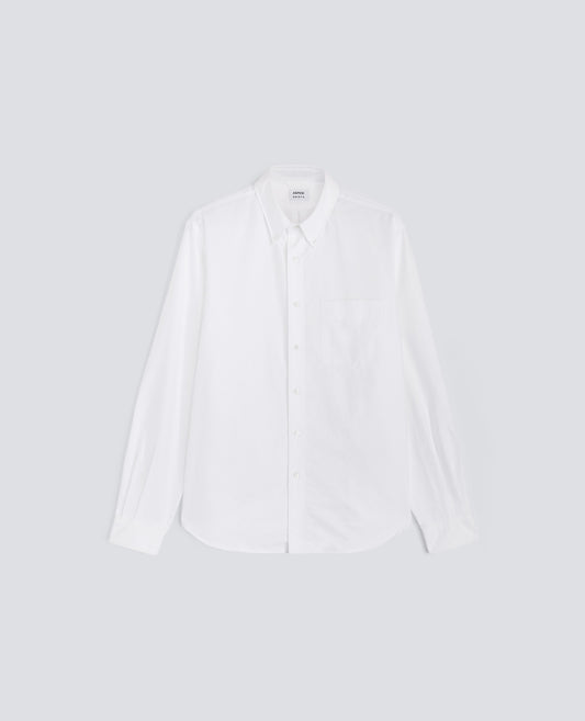 CAMICIA IN COTONE OXFORD CON COLLO BUTTON DOWN - BIANCO - ASPESI