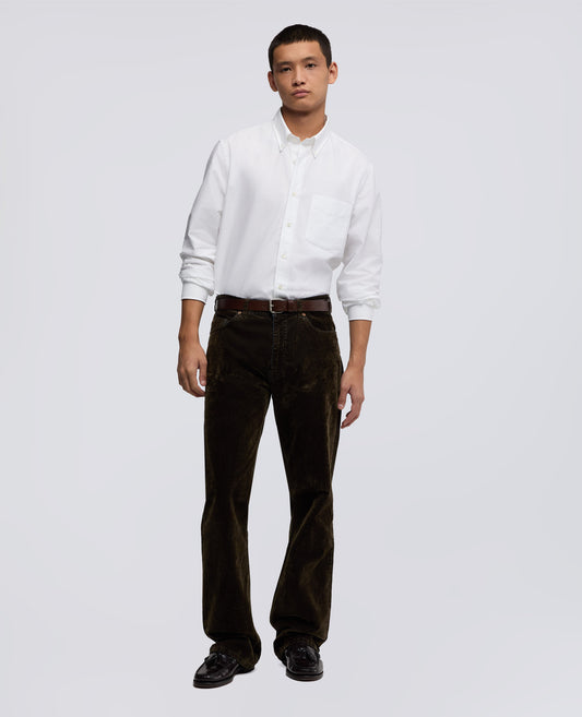 CAMICIA IN COTONE OXFORD CON COLLO BUTTON DOWN - BIANCO - ASPESI