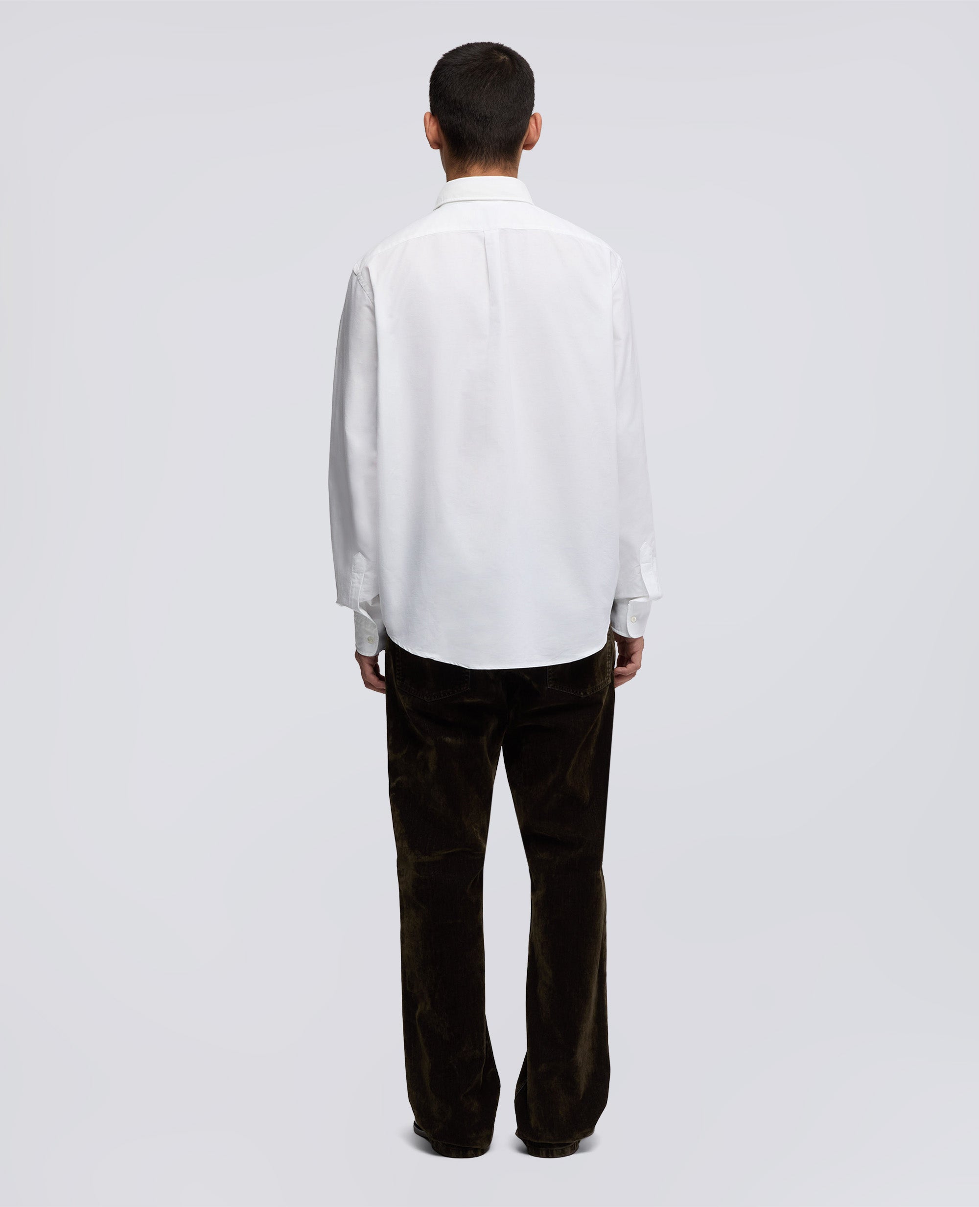 CAMICIA IN COTONE OXFORD CON COLLO BUTTON DOWN - BIANCO - ASPESI
