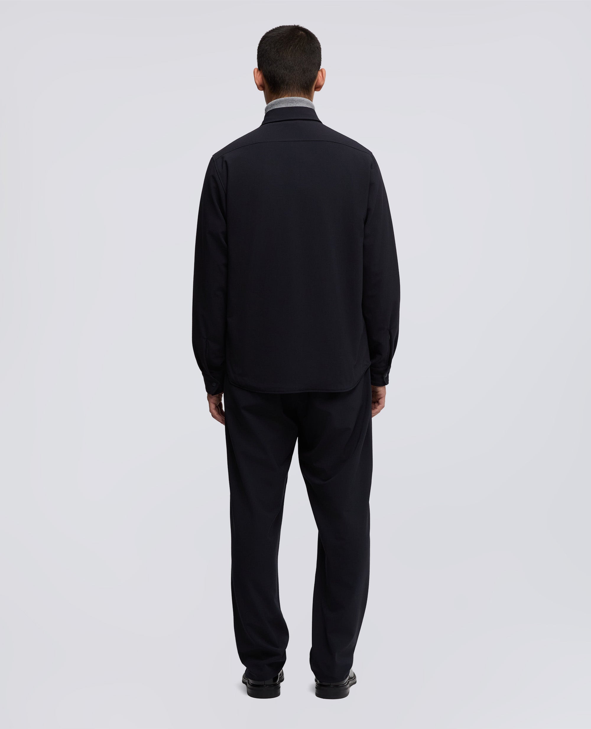 OVERSHIRT IN FLANELLA IMBOTTITA - BLU - ASPESI