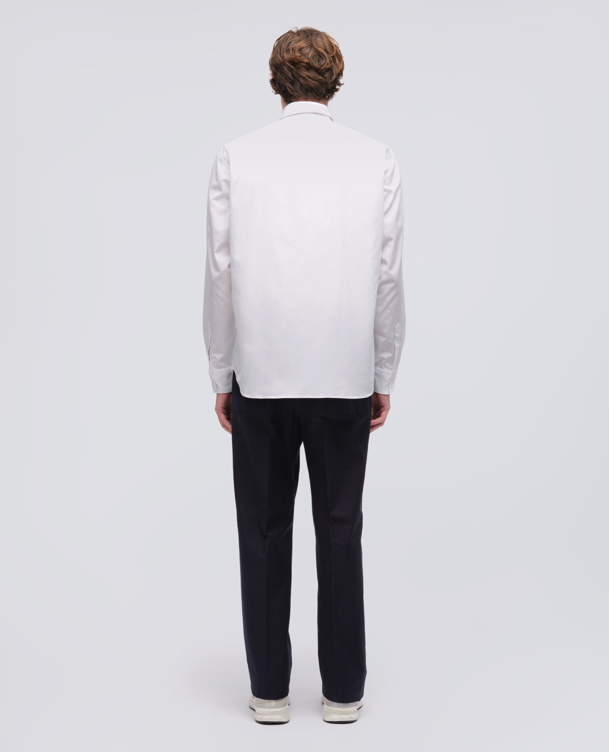 CAMICIA CLASSICA IN COTONE CON TASCHINO - BIANCO - ASPESI