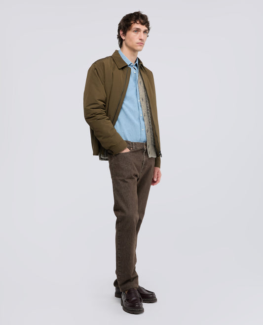 CAMICIA IN CHAMBRAY DI COTONE GIAPPONESE - BLU - ASPESI