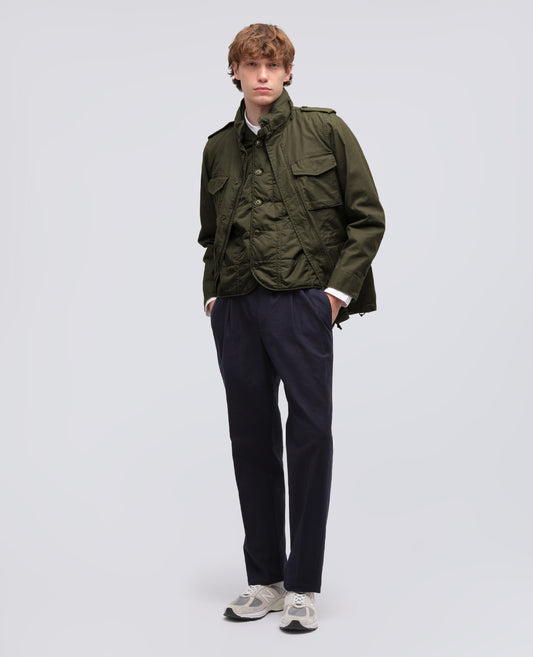 MINI FIELD JACKET IN GABARDINA DI COTONE - VERDE - ASPESI