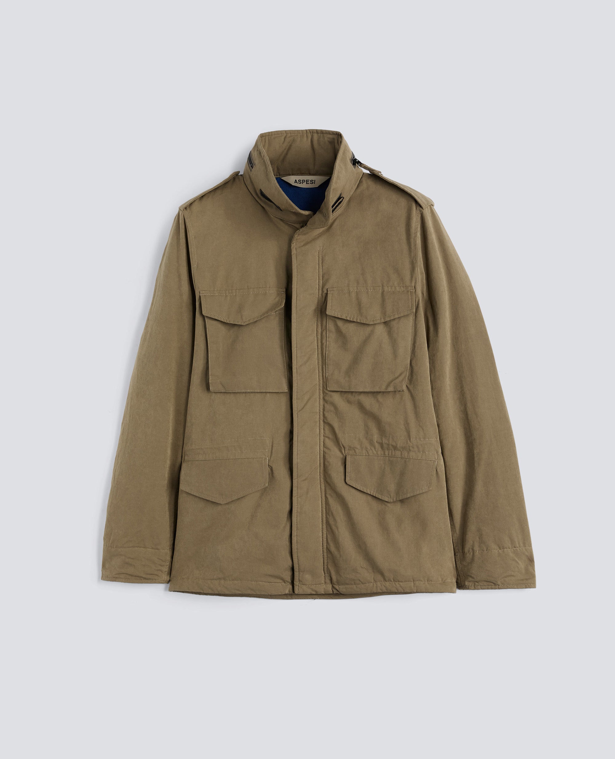MINI FIELD JACKET COT IN TELA DI MISTO COTONE - BEIGE - ASPESI
