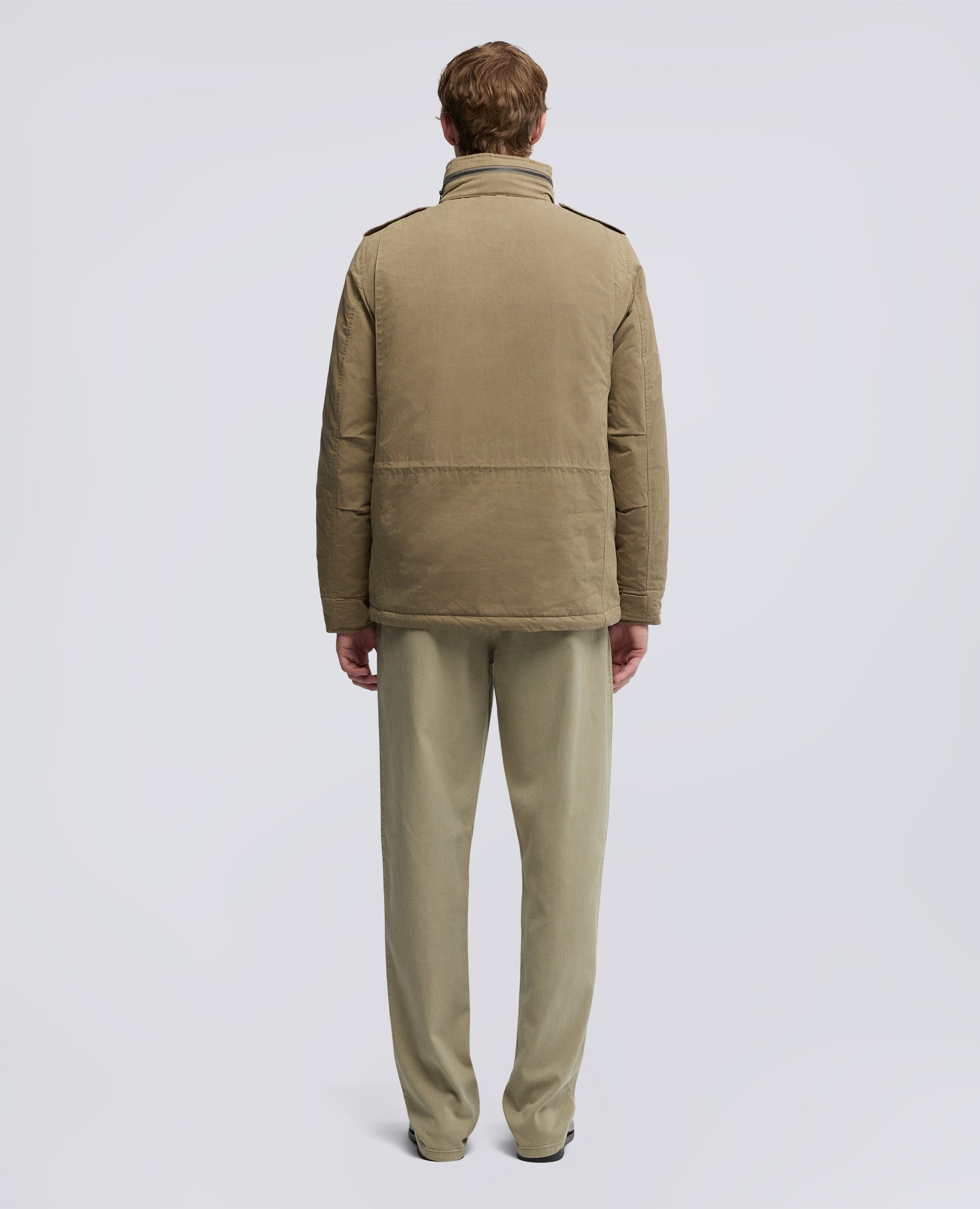 MINI FIELD JACKET COT IN TELA DI MISTO COTONE - BEIGE - ASPESI