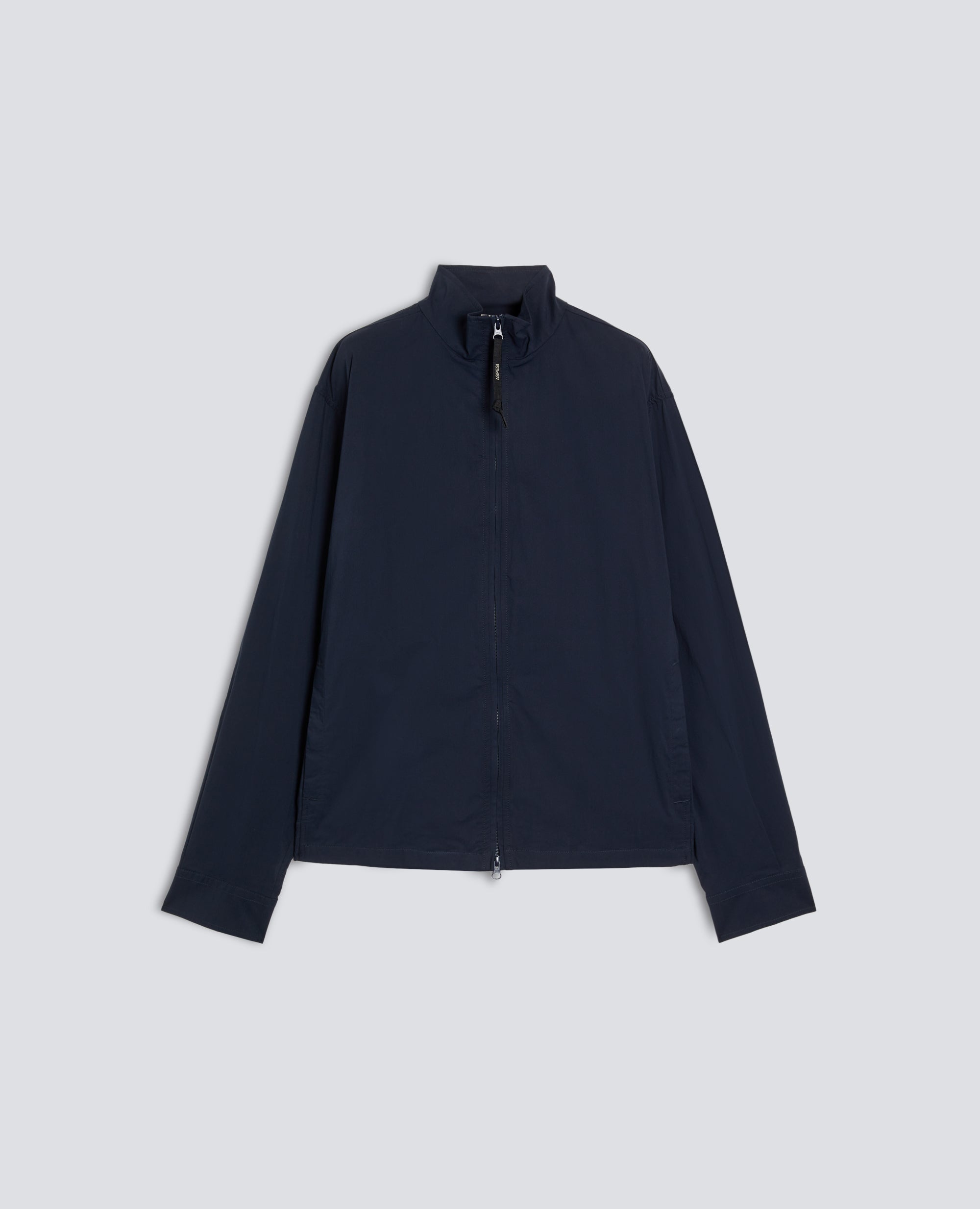 GIUBBOTTO KONG IN POPELINE DI COTONE NYLON STRETCH - BLU - ASPESI