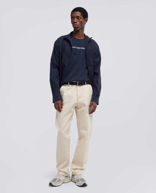 GIUBBOTTO KONG IN POPELINE DI COTONE NYLON STRETCH - BLU - ASPESI