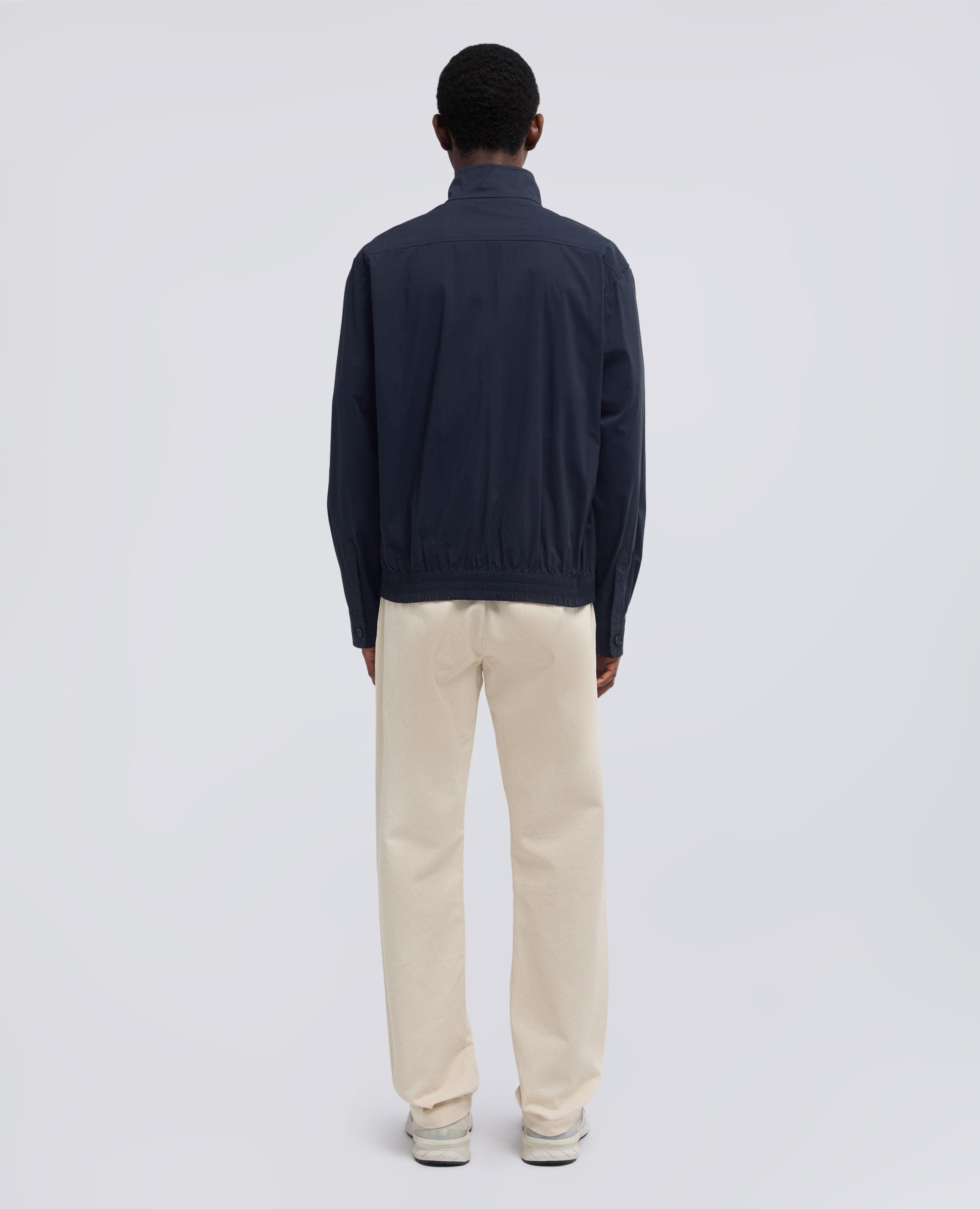 GIUBBOTTO KONG IN POPELINE DI COTONE NYLON STRETCH - BLU - ASPESI