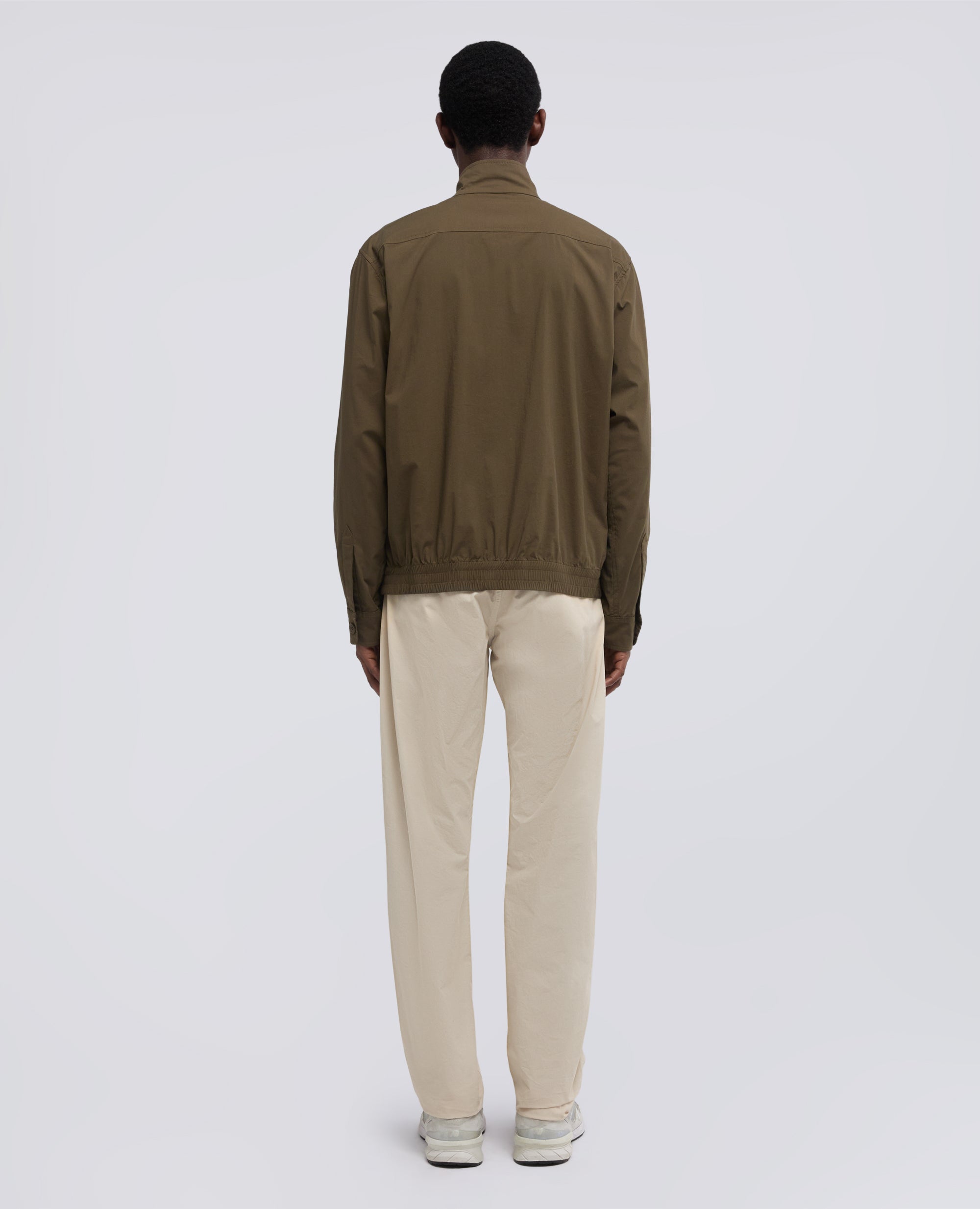 GIUBBOTTO KONG IN POPELINE DI COTONE NYLON STRETCH - VERDE - ASPESI