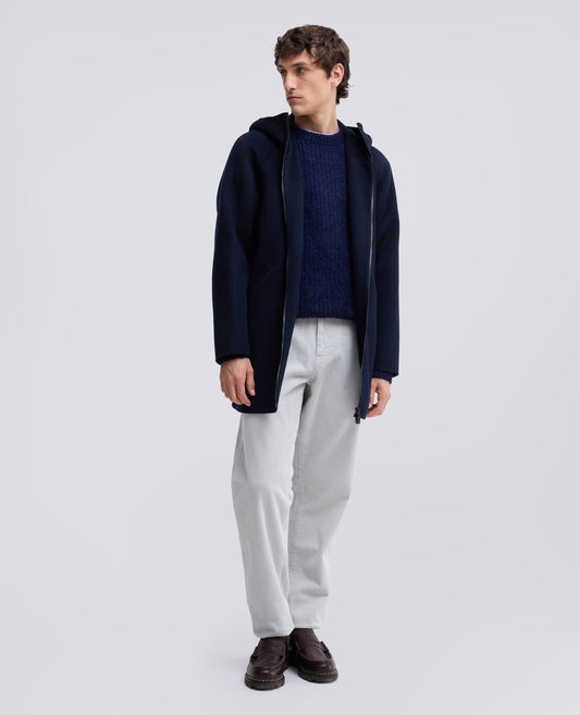 CHAQUETA DE LANA SUPER DOPPEL - BLU - ASPESI