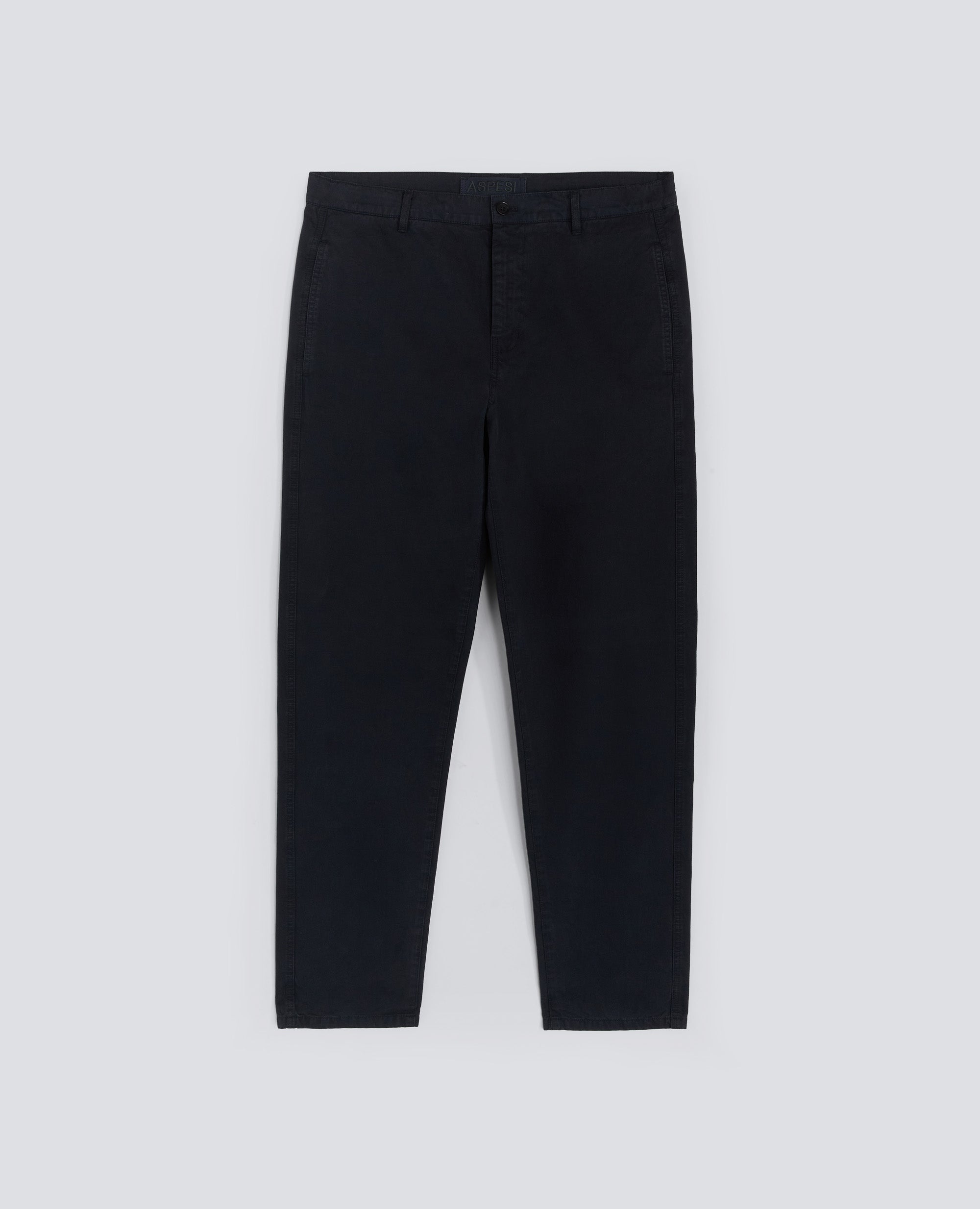 PANTALON CHINO GABARDINE - BLU - ASPESI