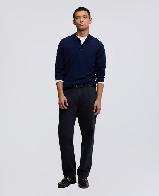PANTALONE CHINO IN GABARDINA - BLU - ASPESI
