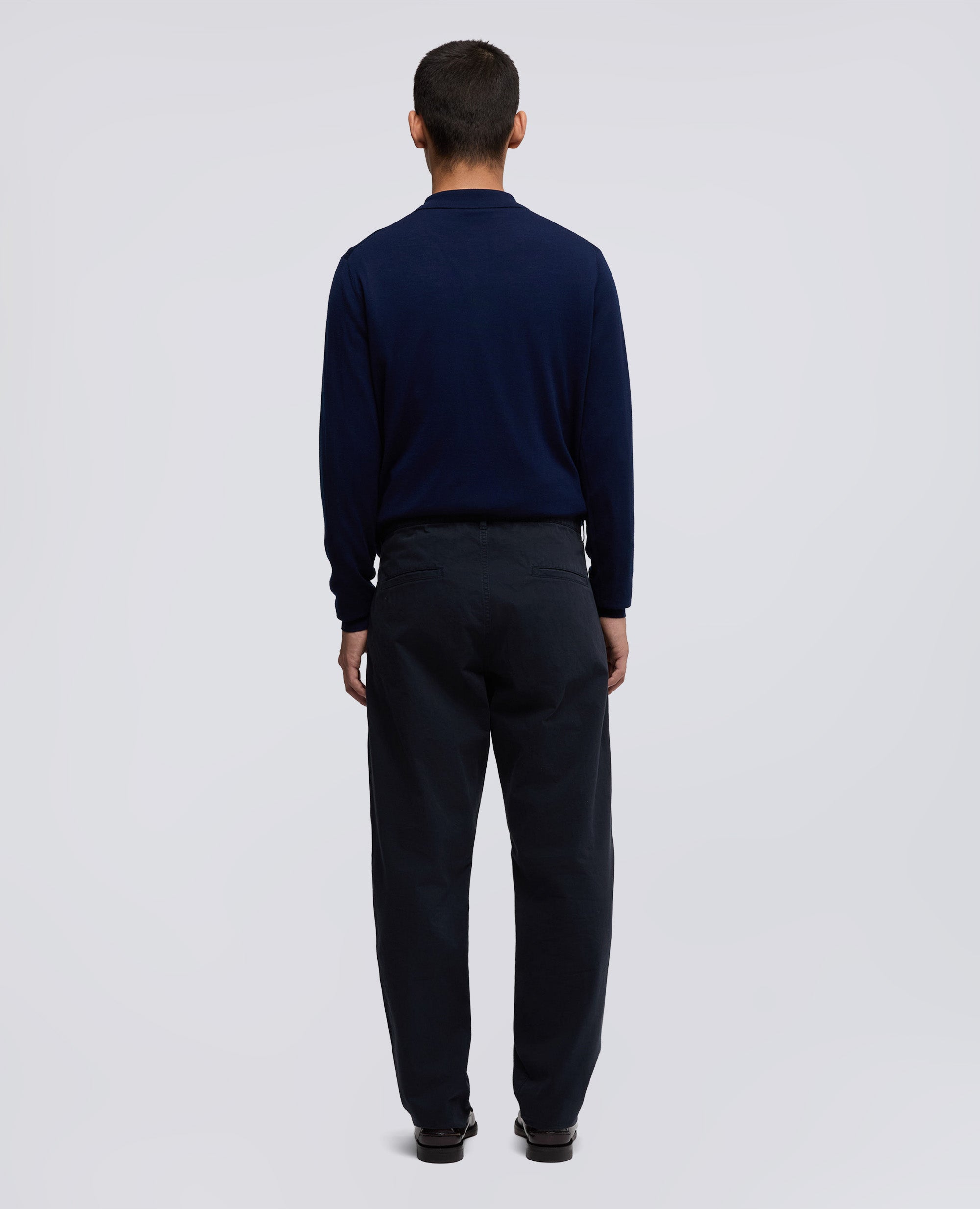 PANTALON CHINO GABARDINE - BLU - ASPESI