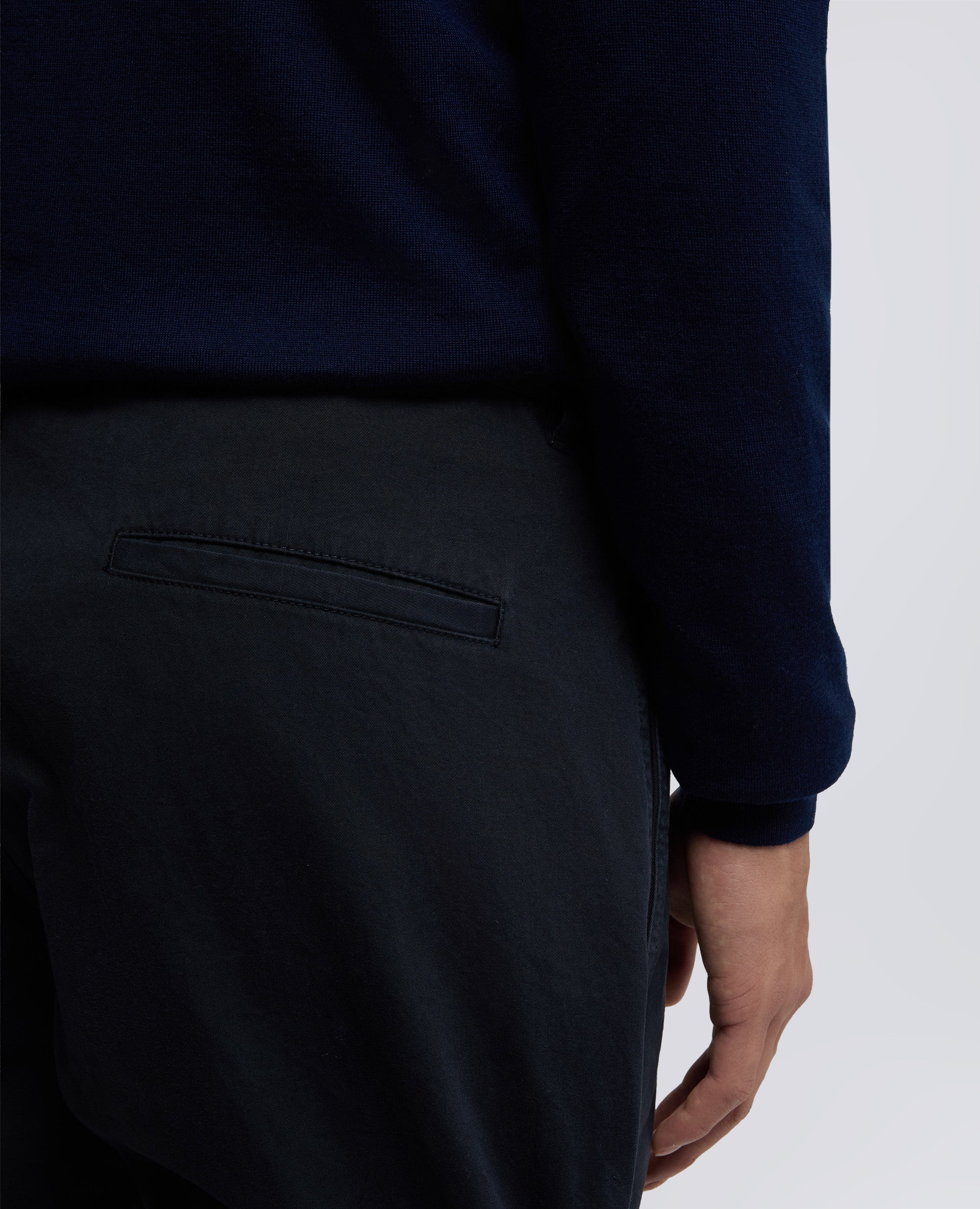 PANTALON CHINO GABARDINE - BLU - ASPESI
