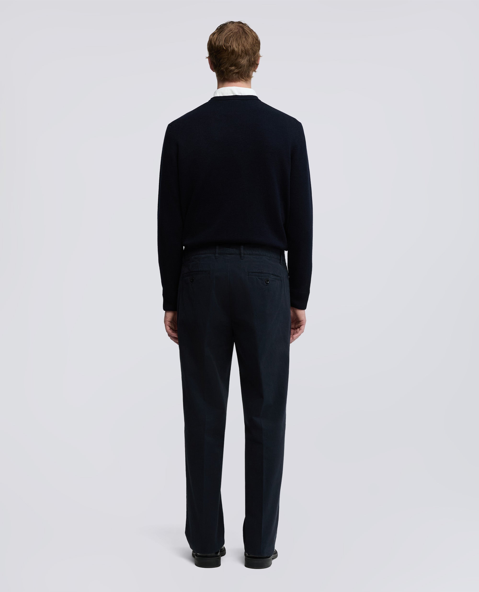 PANTALONE NEW HERMAN IN GABARDINA DI COTONE - BLU - ASPESI