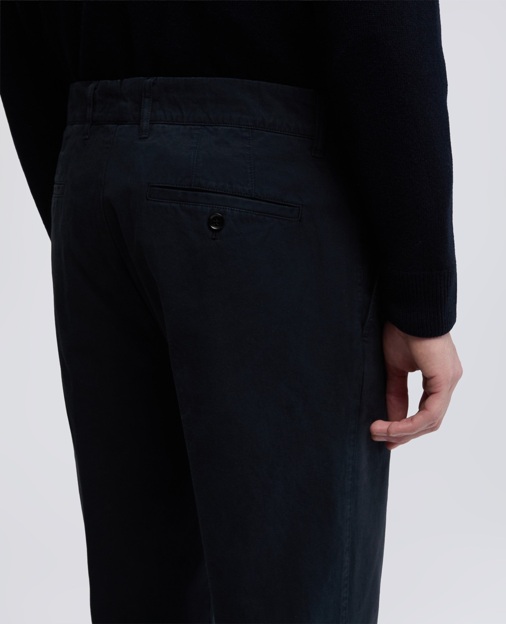 PANTALONE NEW HERMAN IN GABARDINA DI COTONE - BLU - ASPESI