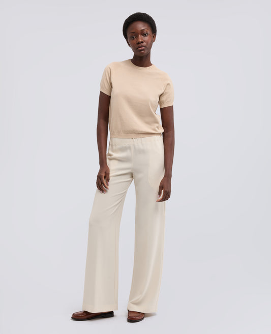 PANTALONE MOD.0112 IN TRIACETATO E POLIESTERE - NATURALE - ASPESI