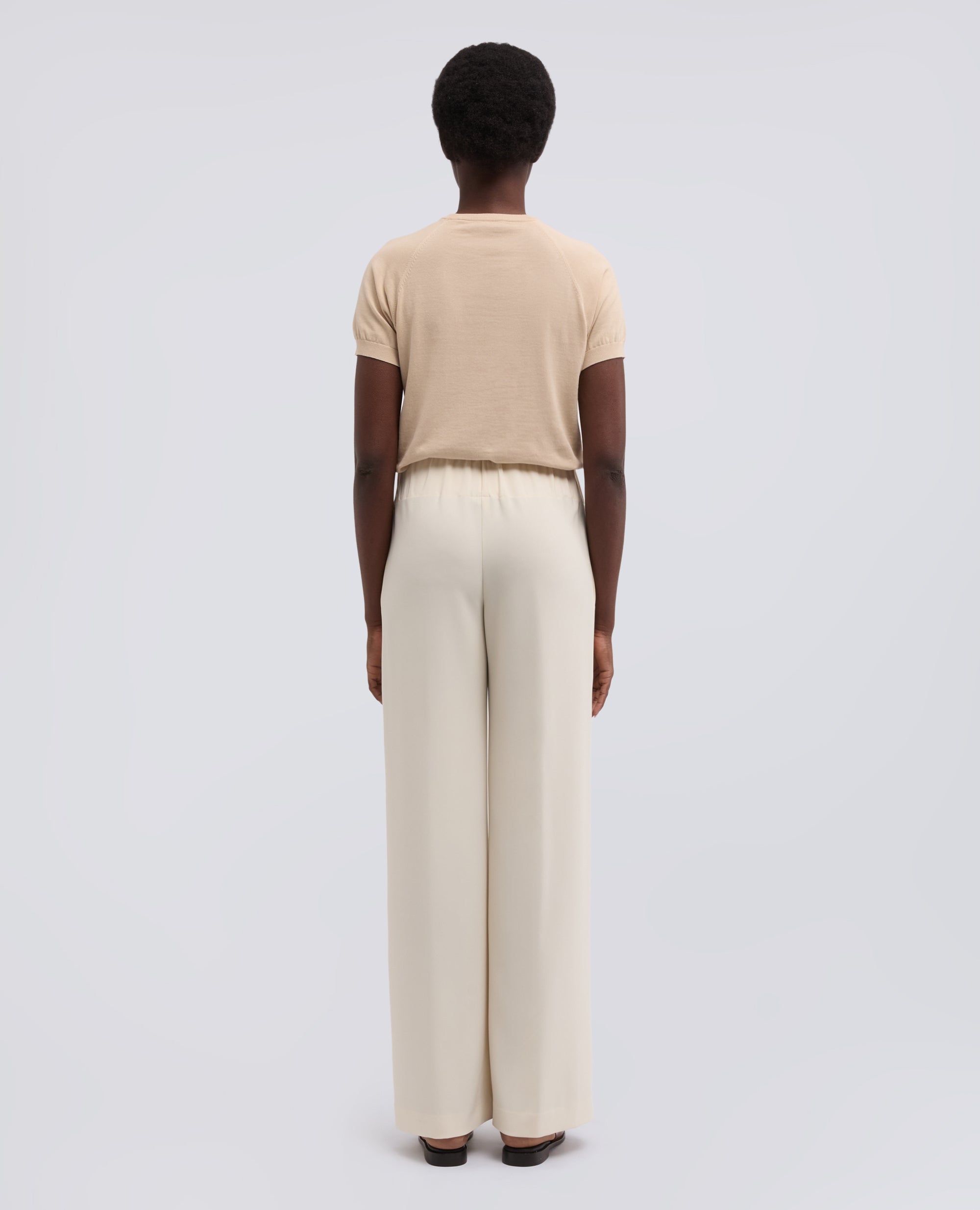 PANTALONE MOD.0112 IN TRIACETATO E POLIESTERE - NATURALE - ASPESI