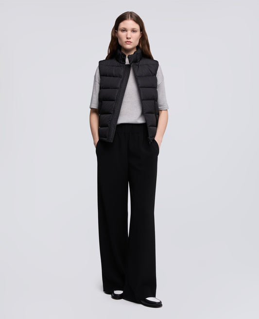 PANTALONE MOD.0112 IN TRIACETATO E POLIESTERE - NERO - ASPESI