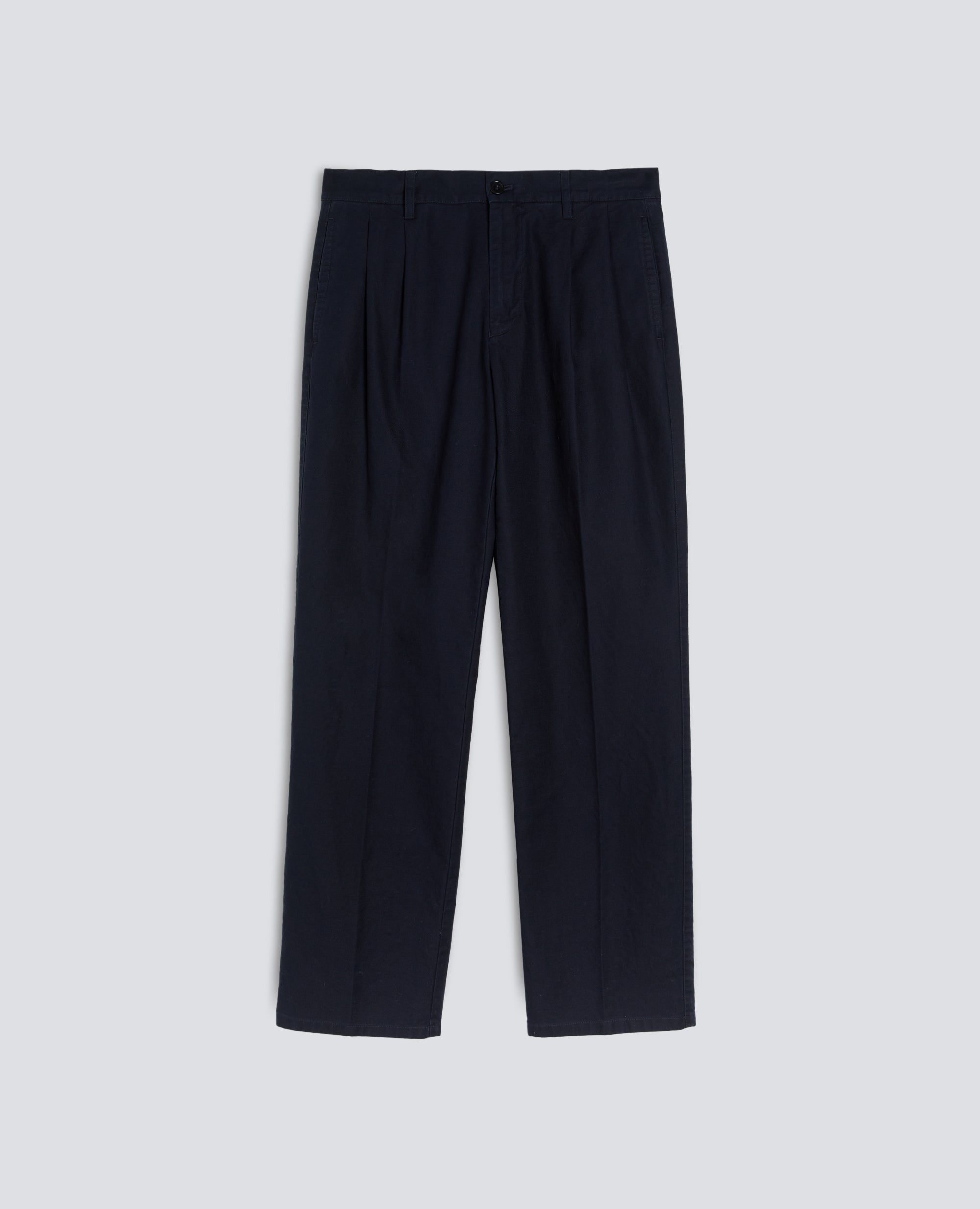 PANTALONE IN GABARDINA DI COTONE CON PINCES - BLU - ASPESI