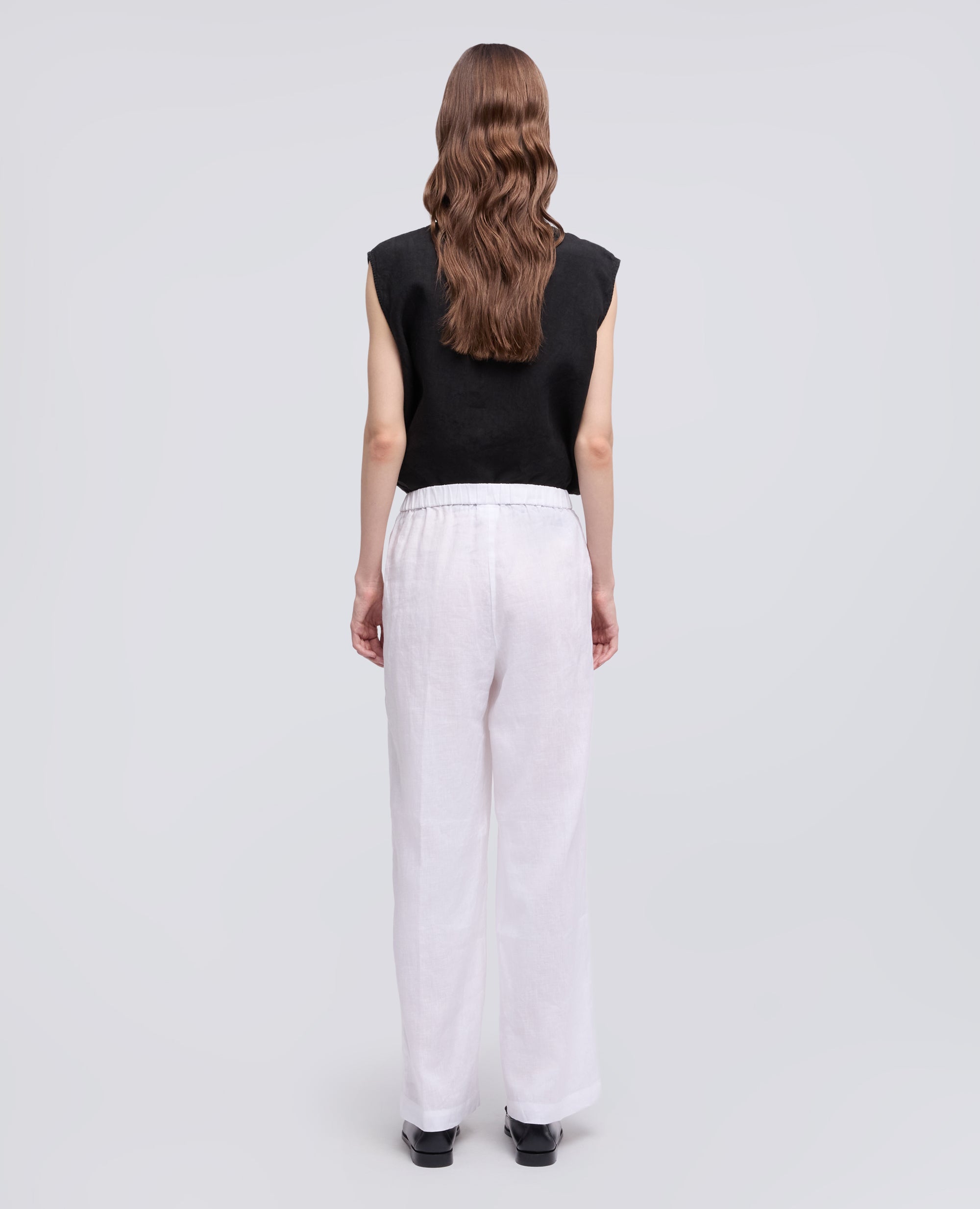 PANTALONE IN LINO - BIANCO - ASPESI