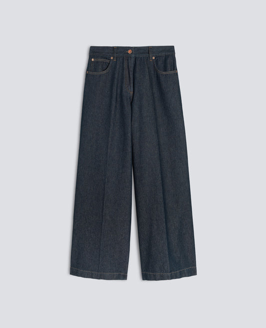 WEITE DENIMHOSEN - BLU - ASPESI