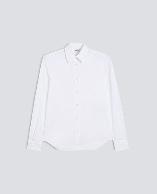 CAMICIA IN POPELINE DI MISTO COTONE STRETCH - BIANCO - ASPESI