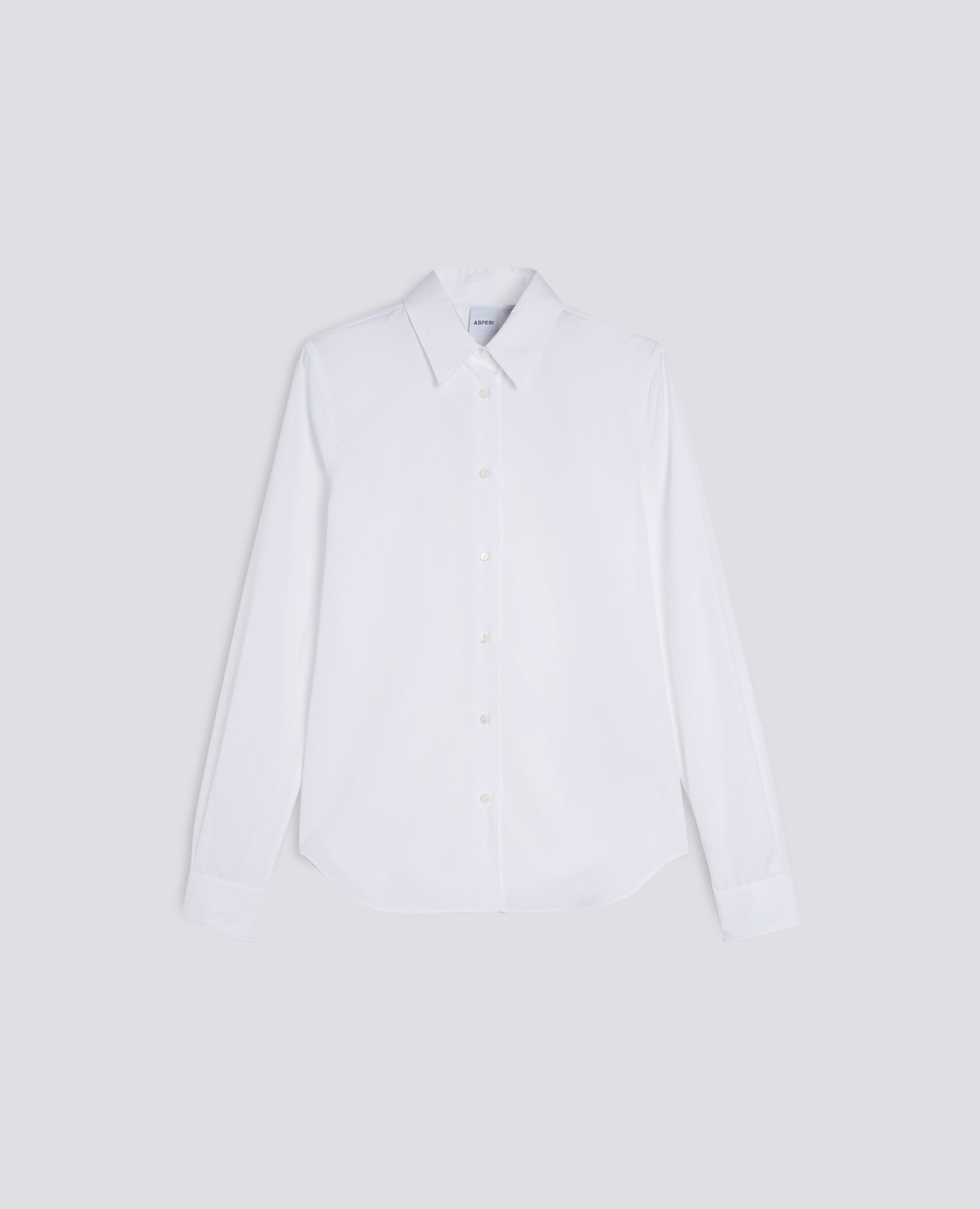 CAMICIA IN POPELINE DI COTONE - BIANCO - ASPESI