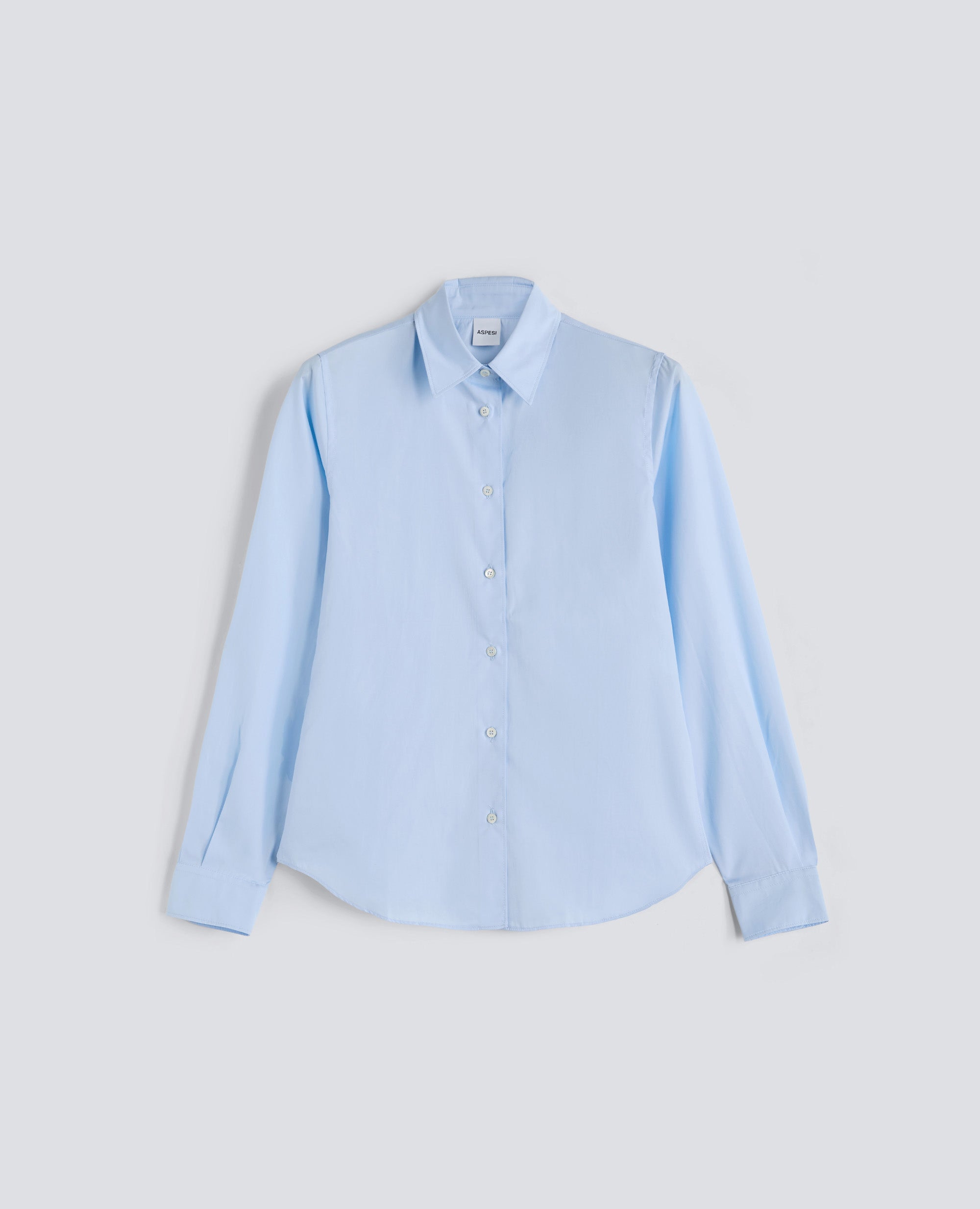 KLASSISCHES BAUMBAUM-POPLINHEMD - AZZURRO - ASPESI