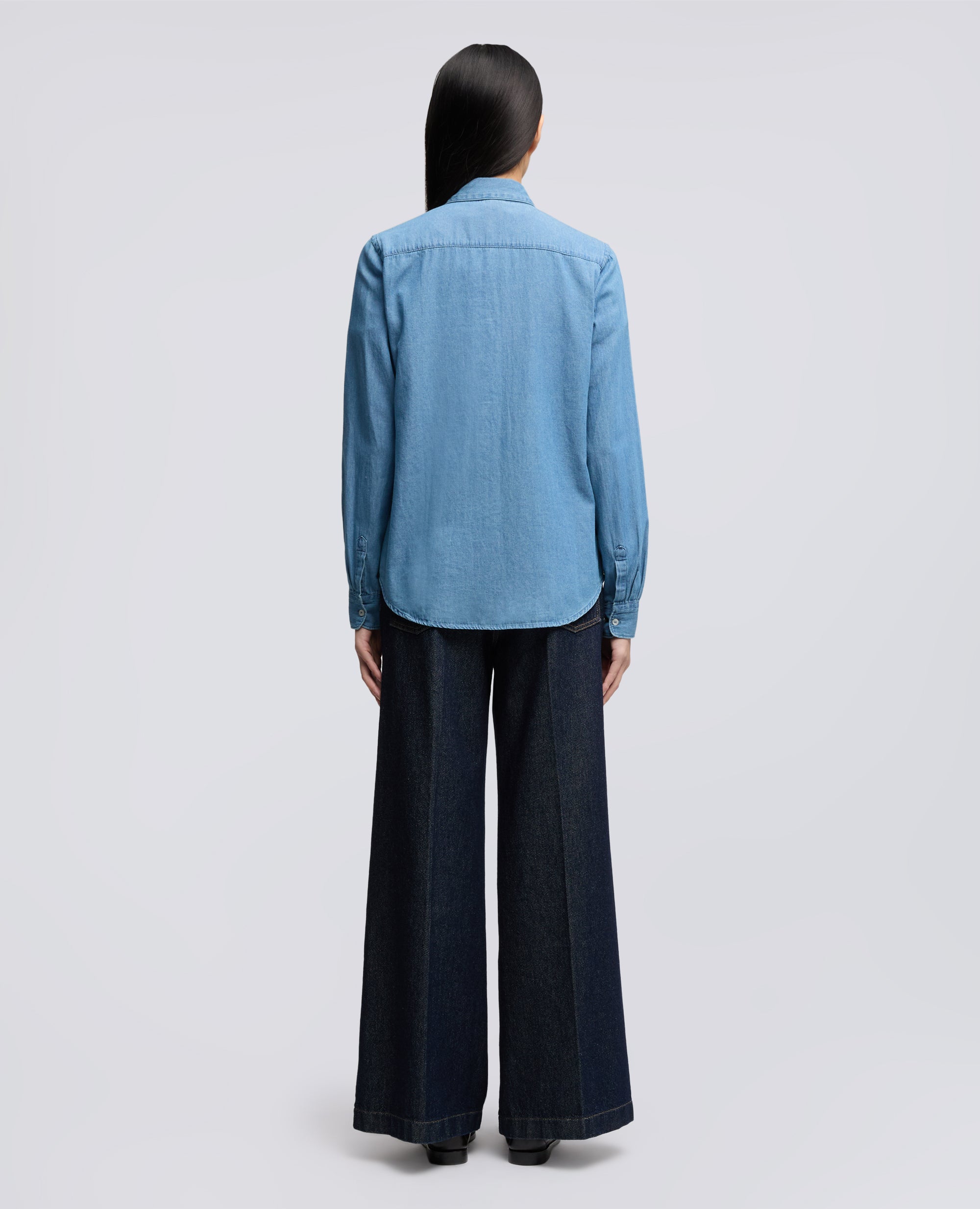 CAMICIA MOD.5422 IN DENIM DI COTONE - BLU - ASPESI
